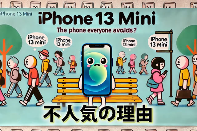 iPhone13mini最高傑作ながら不人気?後悔しない為の理由とおすすめポイント