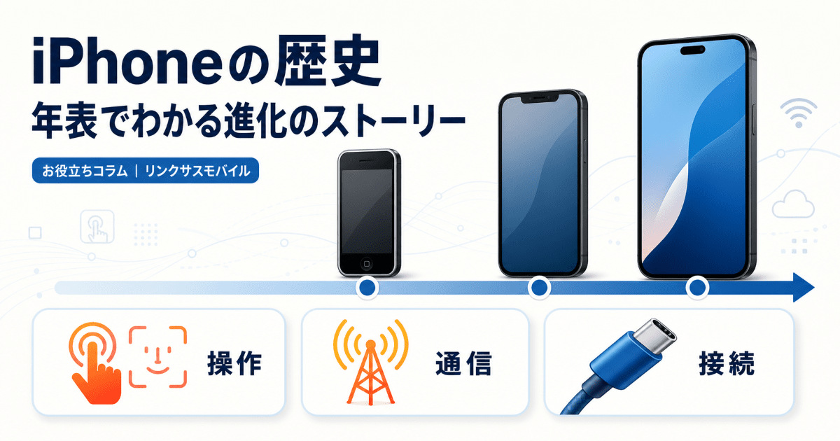 iPhoneの歴史を年表でまとめ｜いつから始まり何が進化した？