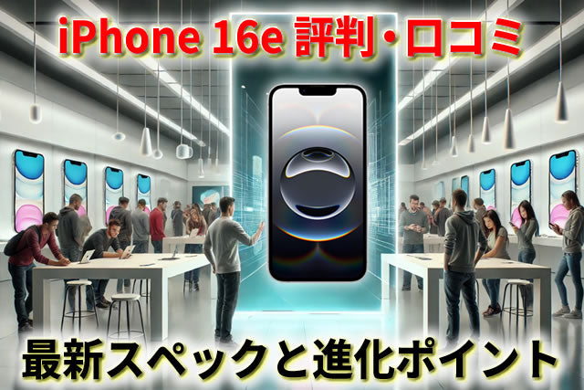 【徹底レビュー】iPhone 16eの評判・口コミは？最新スペックと進化ポイントを解説