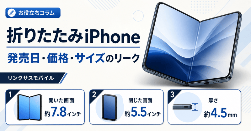 折りたたみiPhoneはいつ発売？価格・サイズとリーク情報まとめ