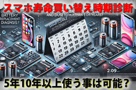 スマホ・バッテリー寿命買い替え時期診断。5年10年以上使う事は可能？