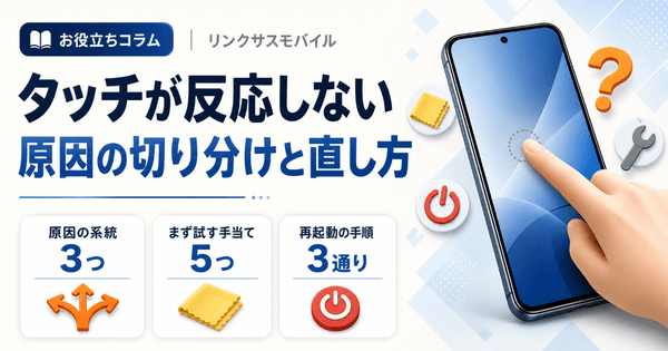 iPhoneのタッチパネルが反応しない原因と対処法｜修理料金の目安