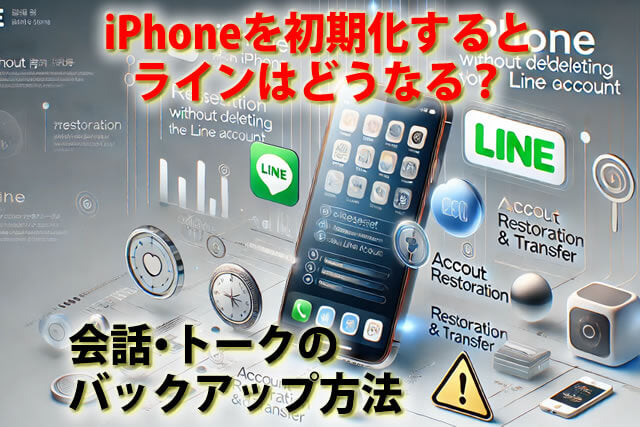 ラインアカウント削除せずにiPhone初期化どうなる？復元引き継ぎの注意点