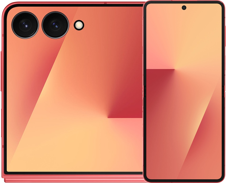 Galaxy Z Flip7 コーラルレッド