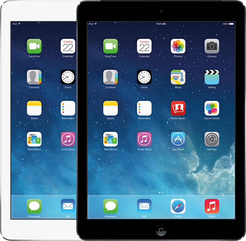 iPad Air 第1世代 Wi-Fi+Cellularモデル カラーバリエーション