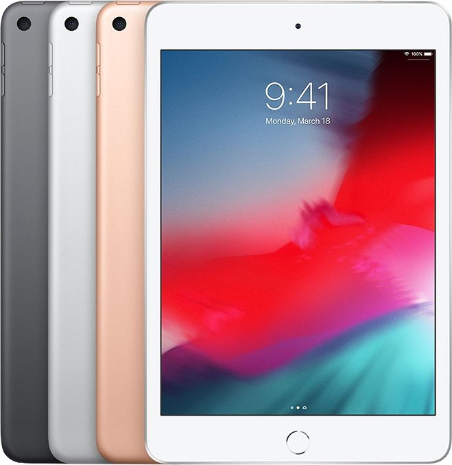 iPad mini 第5世代 Wi-Fi+Cellularモデル カラーバリエーション