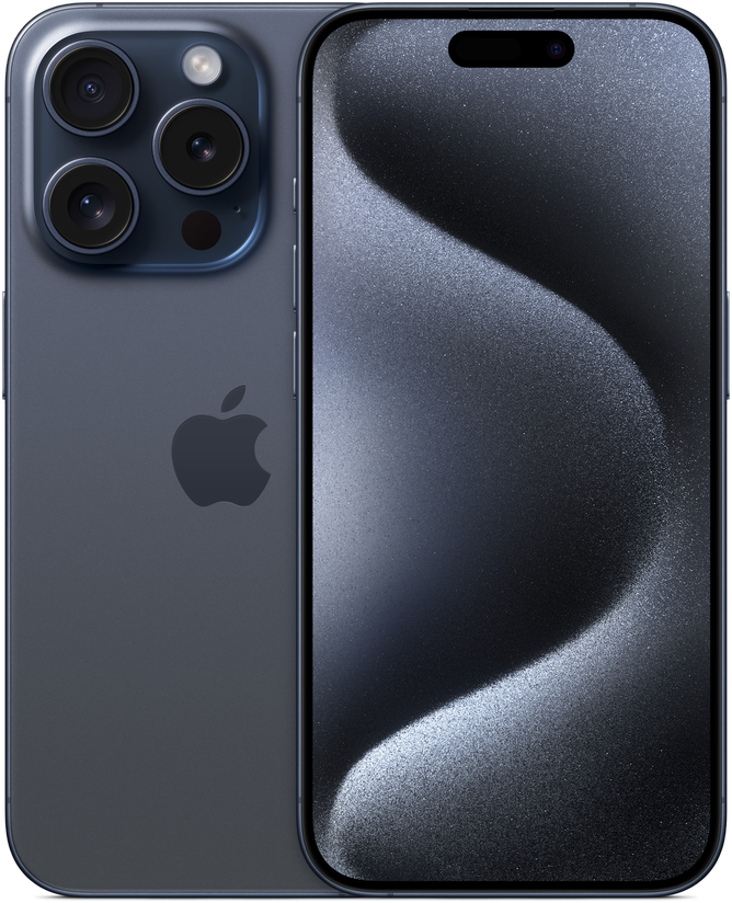 iPhone 15 Pro ブルーチタニウム